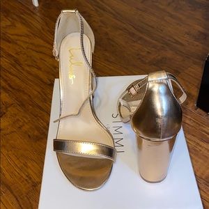 Rose Gold Block Heels - LuLu’s